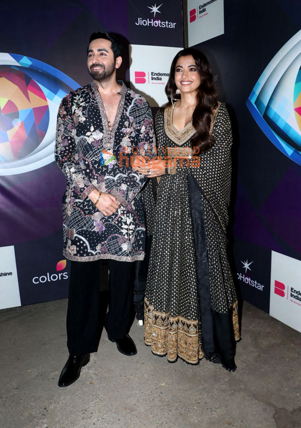 photos ayushmann khurrana rashmika mandanna and nawazuddin siddiqui snapped promoting thamma on the sets of bigg boss 19 4