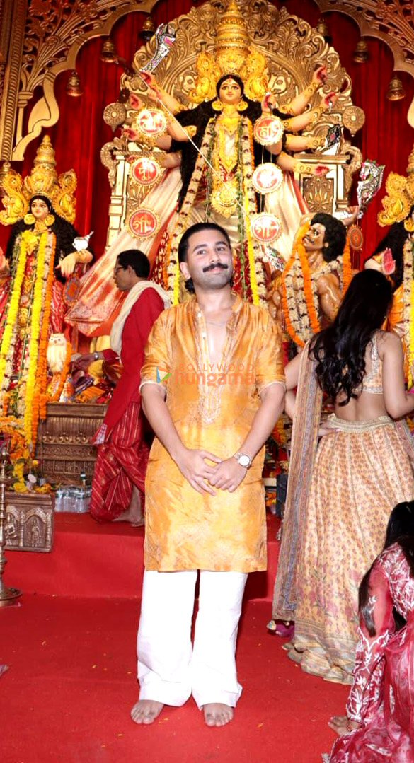 photos priyanka chopra jonas ranbir kapoor rani mukerji kajol and others snapped during durga puja at north bombay sarbojanin 17
