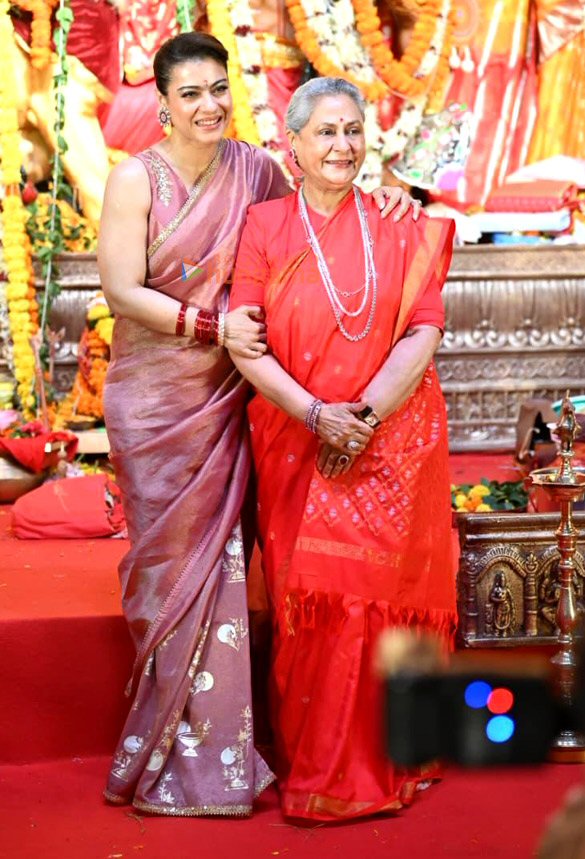 photos priyanka chopra jonas ranbir kapoor rani mukerji kajol and others snapped during durga puja at north bombay sarbojanin 5