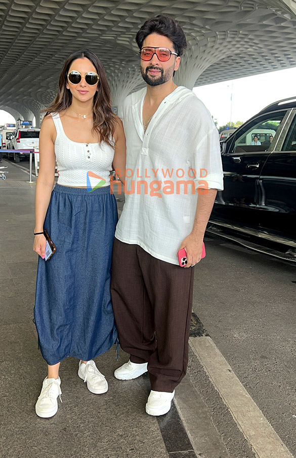 photos rakul preet singh jackky bhagnani nimrat kaur alaya f and others snapped at the airport 1