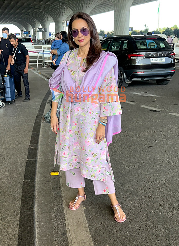 photos rakul preet singh jackky bhagnani nimrat kaur alaya f and others snapped at the airport 10