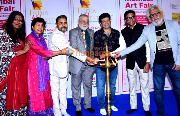 photos ramesh sippy vinita mirchandani kiran juneja and others attend the opening of mumbai art fair 2025 at nehru centre art gallery 1