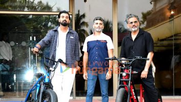 Photos: Suniel Shetty, KL Rahul and others snapped at their strategic investment announcement in Exelmoto