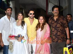 Photos: Varun Dhawan snapped with his family during Dhanteras puja at David Dhawan’s office in Juhu Photos: Varun Dhawan snapped with his family during Dhanteras puja at David Dhawan’s office in Juhu