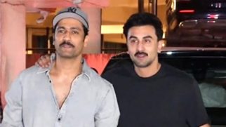 Ranbir Kapoor & Vicky Kaushal pose together for media