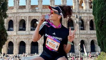 Saiyami Kher combines vacation and fitness, completes the Rome 2025 Half Marathon in style