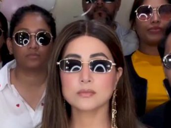 Team Hina Khan on set masti Team Hina Khan on set masti