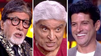 KBC: Amitabh Bachchan points at Javed Akhtar when asked, “Who was more popular among the ladies?”,  Farhan Akhtar can’t stop laughing!