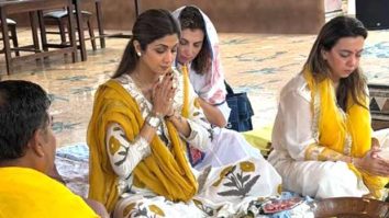 Shilpa Shetty performs puja for new Bastian outlet in Goa amid Rs 60 crores fraud case