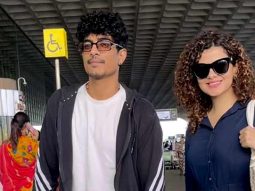 Palak Muchhal’s airport appearance