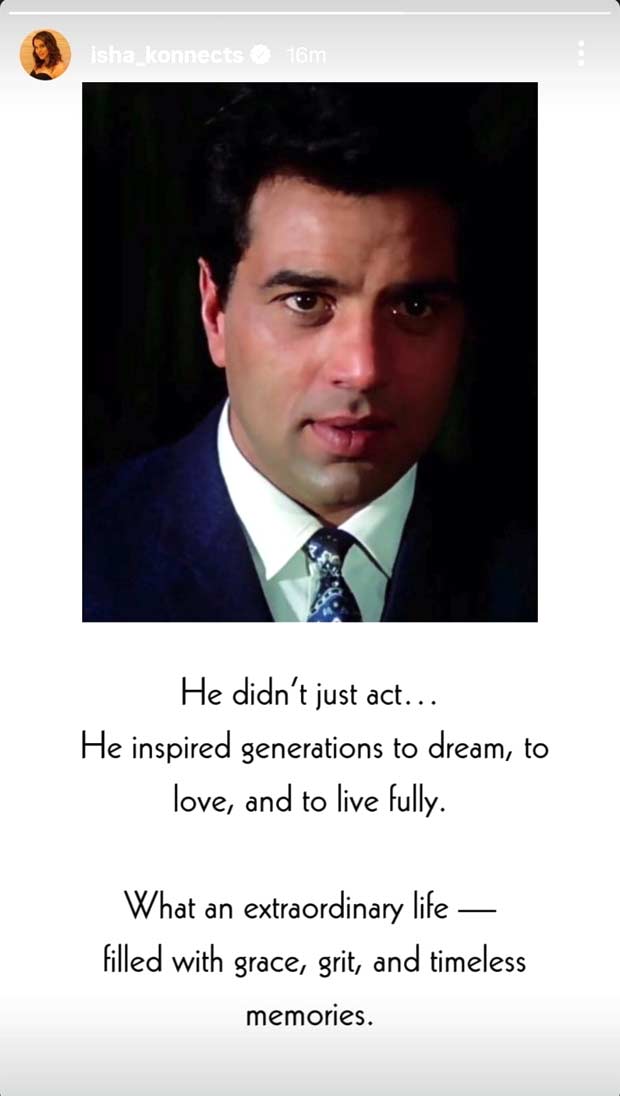 Kajol, Ali Fazal, Farhan Akhtar and other Bollywood celebs mourn the death of Dharmendra