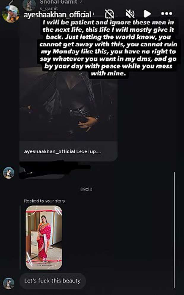 Ayesha Khan slams vulgar DM: Bigg Boss 17 star hits back at online harassment with a powerful message