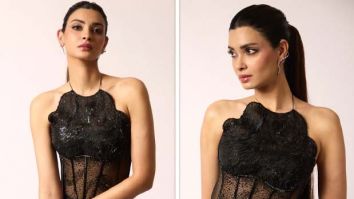 Diana Penty’s Rs 72k black corset gown balances structured corsetry with liquid-black ease!