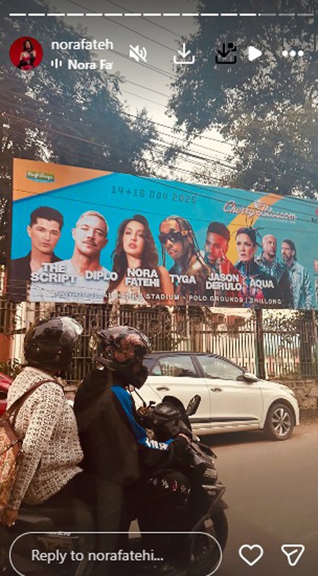 Nora Fatehi joins The Script, Diplo and Tyga on Shillong’s Cherry Blossom Festival 2025 lineup