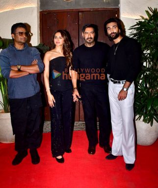 Photos: Ajay Devgn, Rakul Preet Singh, R Madhavan, Meezaan Jafri and Luv Ranjan snapped promoting their film De De Pyaar De 2