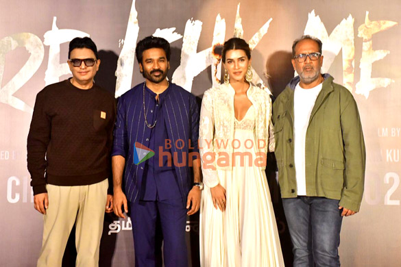 photos dhanush kriti sanon and others grace the trailer launch of tere ishk mein 1 2