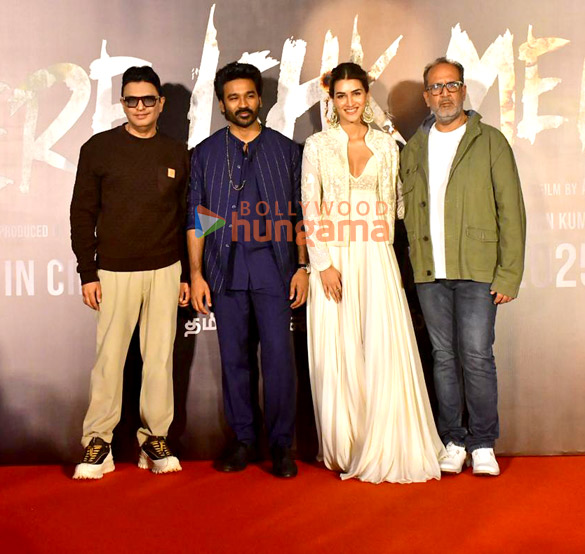 photos dhanush kriti sanon and others grace the trailer launch of tere ishk mein 2