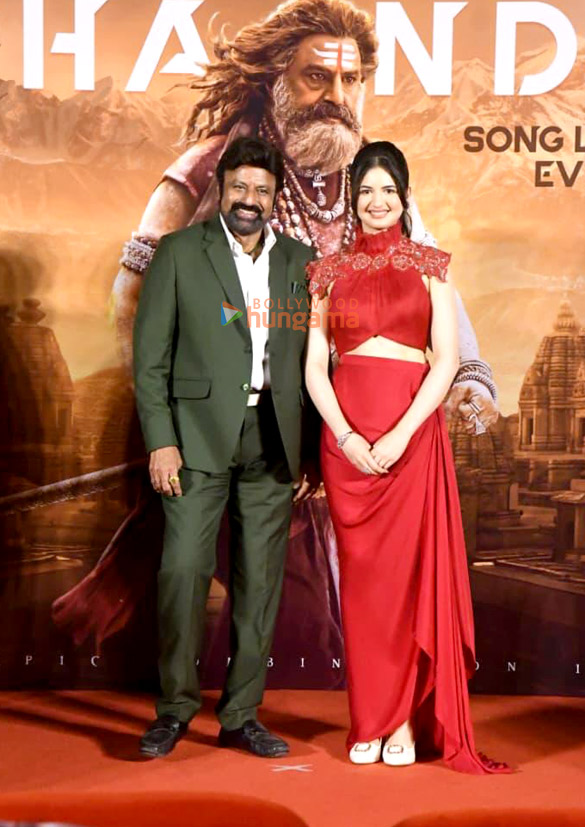 photos nandamuri balakrishna harshaali malhotra and others snapped at launch of the thaandavam song 2 2