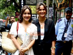 Photos: Neha Sharma and Aisha Sharma spotted outside a cafe in Bandra