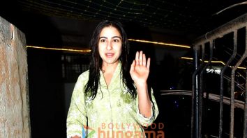 Photos: Sara Ali Khan, Huma Qureshi and Saqib Saleem snapped in Juhu