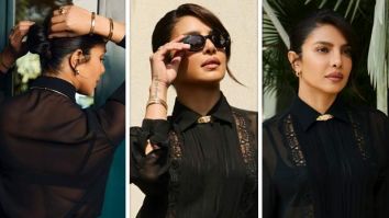 Priyanka Chopra Jonas serves modern noir glam in Roberto Cavalli Resort 2026 in Hyderabad