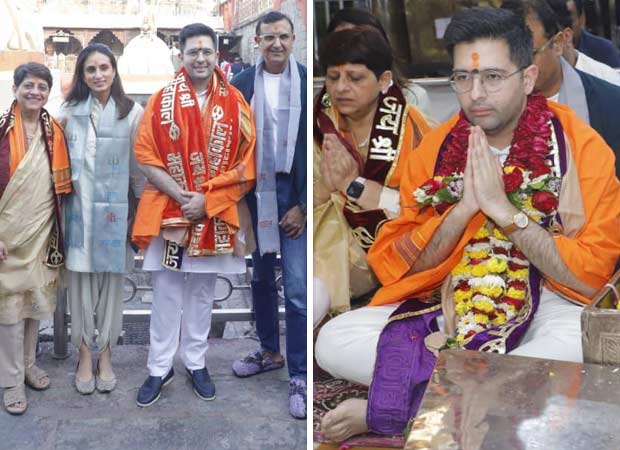 Raghav Chadha seeks divine blessings for his newborn baby at Mahakal Temple in Ujjain