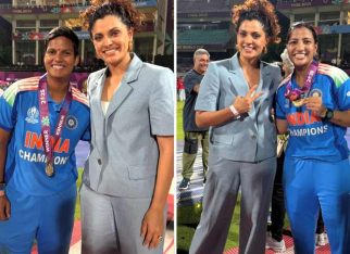 Saiyami Kher pens a heartfelt note as she attends India’s historic women’s world cup win in Mumbai; shares images with team India players