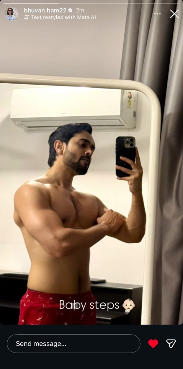 Bhuvan Bam teases fitness prep for his Dharma debut film with “Baby Steps” caption