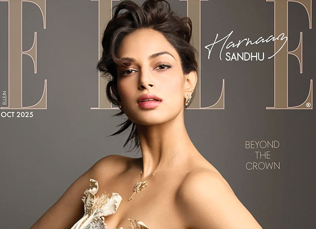 Harnaaz Sandhu turns heads in sheer golden gown at Miss Cosmo International 2025