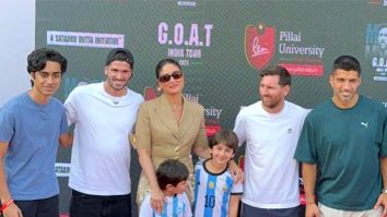 Kareena Kapoor Khan and sons Taimur and Jeh meet Lionel Messi in Mumbai