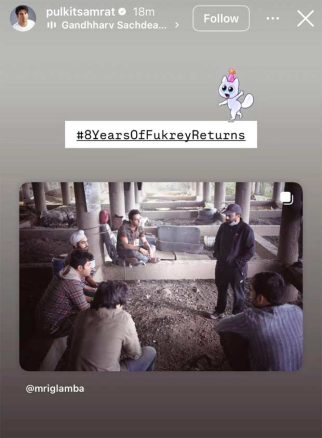 8 Years of Fukrey Returns: Pulkit Samrat celebrates the milestone with unseen BTS throwback