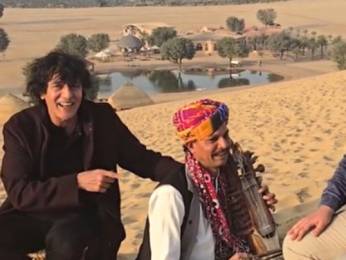 Chunky Panday singing in the desert