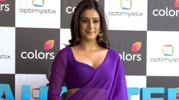 Isha Malviya killing it in a gorgeous purple saree