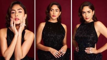 Mrunal Thakur embraces old-Hollywood glamour in black Gemy Malouf gown
