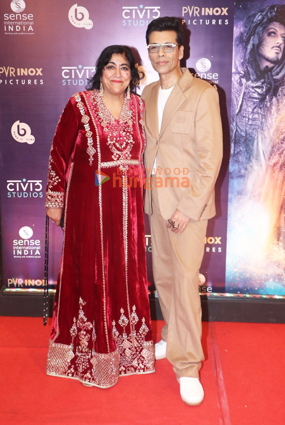 photos karan johar amruta fadnavis manish malhotra and others grace the premiere of christmas karma 5