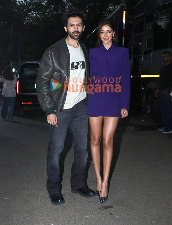 photos kartik aaryan and ananya panday snapped promoting their film tu meri main tera main tera tu meri 2