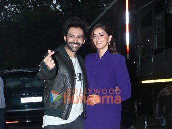 Photos: Kartik Aaryan and Ananya Panday snapped promoting their film Tu Meri Main Tera Main Tera Tu Meri