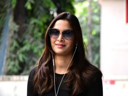Photos: Saiee Manjrekar snapped outside Exceed office