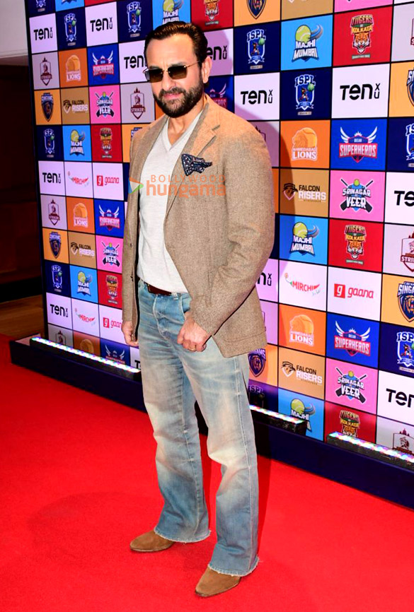 photos saif ali khan and others grace the season 3 player auction of indian street premier league ispl 1