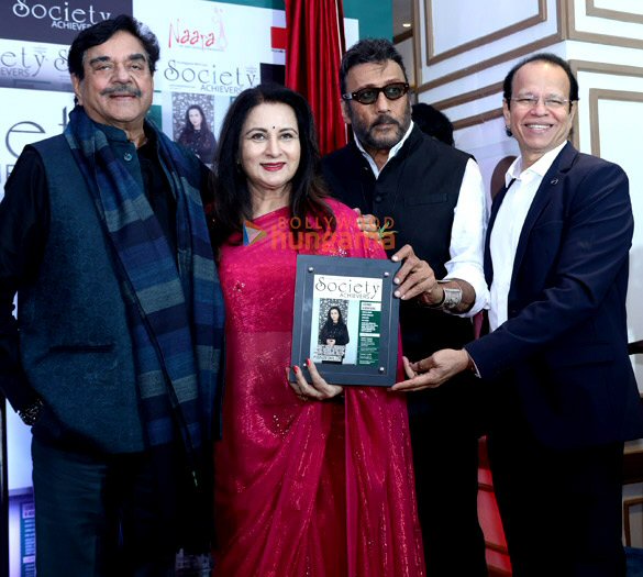 Photos: Shatrughan Sinha, Jackie Shroff and Ashok Dhamankar unveil Poonam Dhillon’s society achievers cover
