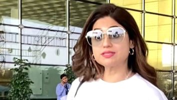 Shamita Shetty keeping it effortlessly chic at the airport