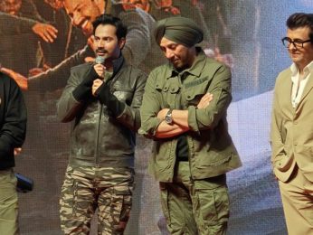 Border 2’s ‘Ghar Kab Aaoge’ song launch at Longewala-Tanot: Varun Dhawan’s patriotic speech leads to a frenzy among jawans; actors mouths massy dialogue from sequel, “Iss baar hum border mein ghusenge nahin, hum border hi badal lenge!” Border 2’s ‘Ghar Kab Aaoge’ song launch at Longewala-Tanot: Varun Dhawan’s patriotic speech leads to a frenzy among jawans; actors mouths massy dialogue from sequel, “Iss baar hum border mein ghusenge nahin, hum border hi badal lenge!”
