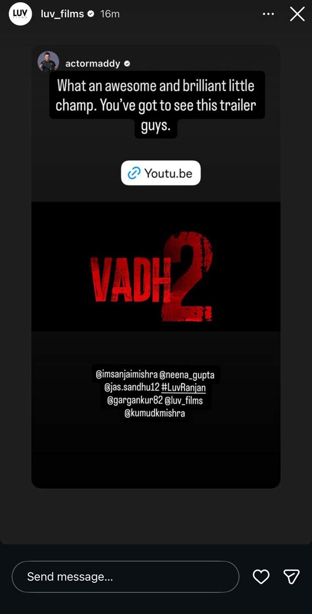 Celebrities shower praise on Sanjay Mishra - Neena Gupta starrer Vadh 2 trailer: “Impossible to look away”