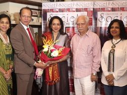 Hema Malini unveils Society Achievers cover featuring filmmaker Ramesh Sippy, celebrating Cinema