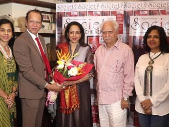 Hema Malini unveils Society Achievers cover featuring filmmaker Ramesh Sippy, celebrating Cinema Hema Malini unveils Society Achievers cover featuring filmmaker Ramesh Sippy, celebrating Cinema