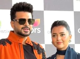 Love birds pose together for media! Karan Kundrra & Tejasswi Prakash