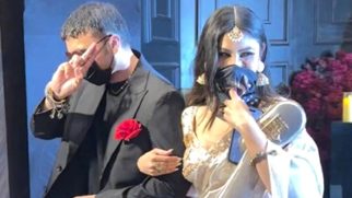 Mouni Roy & Talwiinder’s fun banter with paps at Nupur & Stebin Ben’s reception