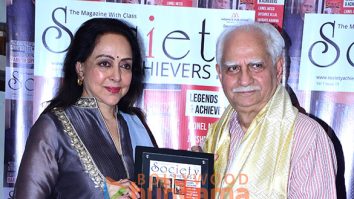 Photos: Hema Malini unveils Society Achievers cover featuring filmmaker Ramesh Sippy, celebrating Cinema