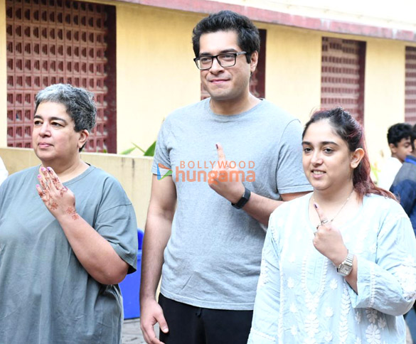 photos junaid khan ira khan kiran rao and others snapped outside voting booth in bandra 3