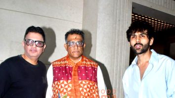 Photos: Kartik Aaryan, Aditya Roy Kapur, and others attend Anurag Basu’s Saraswati Puja